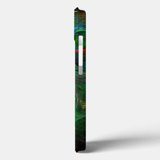 Genesis Green Abstracte Kunst Case-Mate iPhone Case (Achterkant / Links)