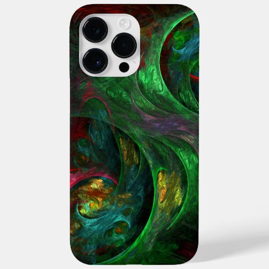 Genesis Green Abstracte Kunst Case-Mate iPhone Case (Achterkant)