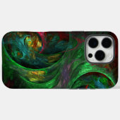 Genesis Green Abstracte Kunst Case-Mate iPhone Case (Achterkant (horizontaal))