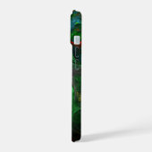 Genesis Green Abstracte Kunst iPhone 15 Case (Linkerkant)