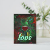 Genesis Green Love Briefkaart (Staand voorkant)