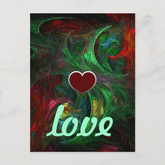 Genesis Green Love Briefkaart (Voorkant)