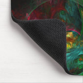 Genesis Groen Abstract Kunst Mousepad Muismat (Hoek)