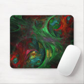 Genesis Groen Abstract Kunst Mousepad Muismat (Met muis)