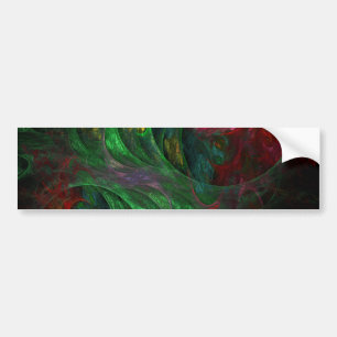 Genesis Groene Abstracte Kunst Bumpersticker