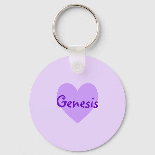 Genesis in het Paars Sleutelhanger (Voorkant)