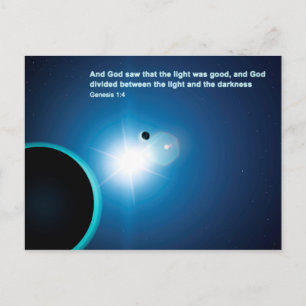 Genesis - licht en donkerheid briefkaart