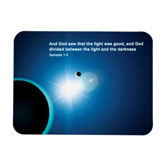 Genesis - licht en donkerheid magneet (Horizontaal)