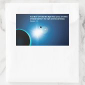 Genesis - licht en donkerheid rechthoekige sticker (Tas)