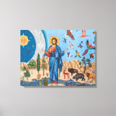 Genesis mosaic Premium - omgepakt canvas (glanzend (Voorkant)