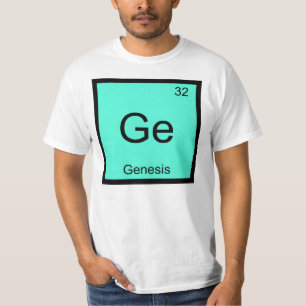 Genesis Naam Chemie Element Periodiek Systeem T-shirt