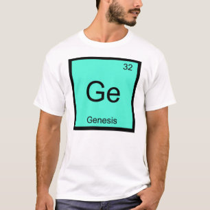 Genesis Naam Chemie Element Periodiek Systeem T-shirt