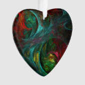 Genesis Nova Abstract Art Acrylhart Ornament (voorkant)