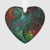 Genesis Nova Abstract Art Acrylhart Ornament (achterkant)