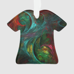 Genesis Nova Abstract Art AcrylShirt Ornament
