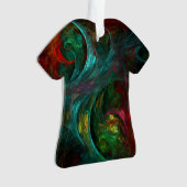 Genesis Nova Abstract Art AcrylShirt Ornament (voorkant)