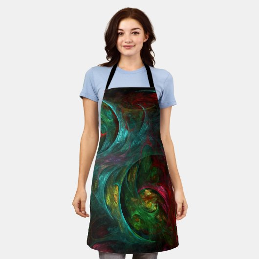 Genesis Nova Abstract Art Apron Schort (Gedragen)