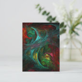 Genesis Nova Abstract Art Briefkaart (Staand voorkant)