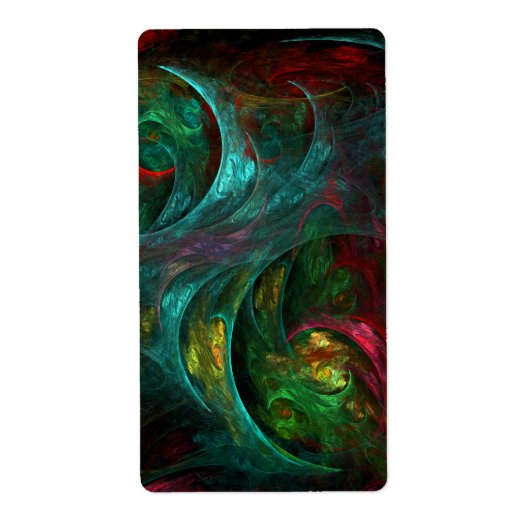 Genesis Nova Abstract Art Fractal Etiket (Voorkant)