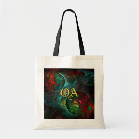 Genesis Nova Abstract Art Monogram Bag Tote Bag (Voorkant)