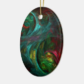 Genesis Nova Abstract Art Oval Ornament (Links)