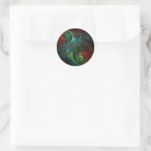 Genesis Nova Abstract Art Round Sticker (Tas)