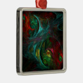 Genesis Nova Abstract Art Square Metalen Ornament (Rechts)