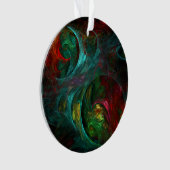 Genesis Nova Abstracte Art Acrylcirkel Ornament (voorkant)