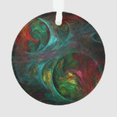 Genesis Nova Abstracte Art Acrylcirkel Ornament (achterkant)