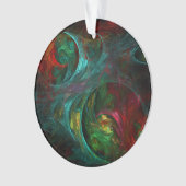 Genesis Nova Abstracte Art Acrylcirkel Ornament (voorkant)