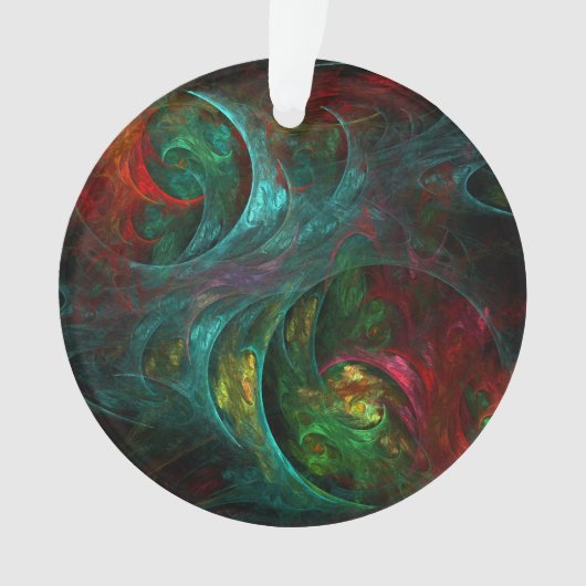 Genesis Nova Abstracte Art Acrylcirkel Ornament (voorkant)