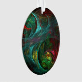 Genesis Nova Abstracte Art Acrylovaal Ornament (voorkant)