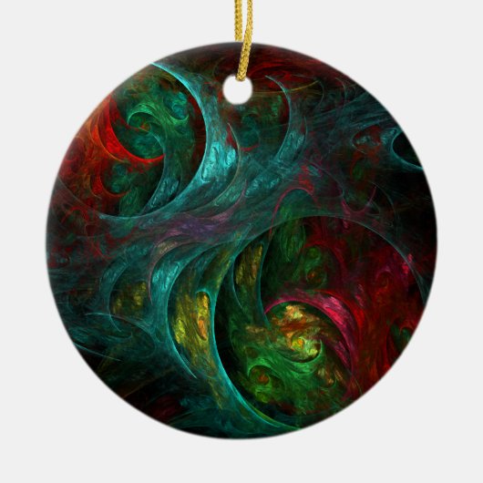 Genesis Nova Abstracte Art Circle Ornament (Voorkant)