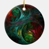 Genesis Nova Abstracte Art Circle Ornament (Achterkant)