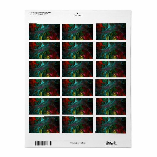 Genesis Nova Abstracte Art Etiket (Full Sheet)