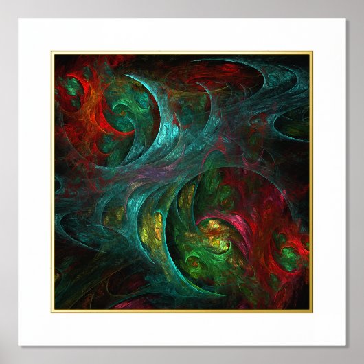 Genesis Nova Abstracte Art Folie Afdrukken (Voorkant)
