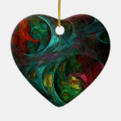 Genesis Nova Abstracte Art Heart Ornament (Achterkant)