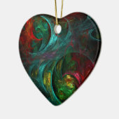 Genesis Nova Abstracte Art Heart Ornament (Links)
