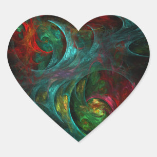 Genesis Nova Abstracte Art Heart Sticker