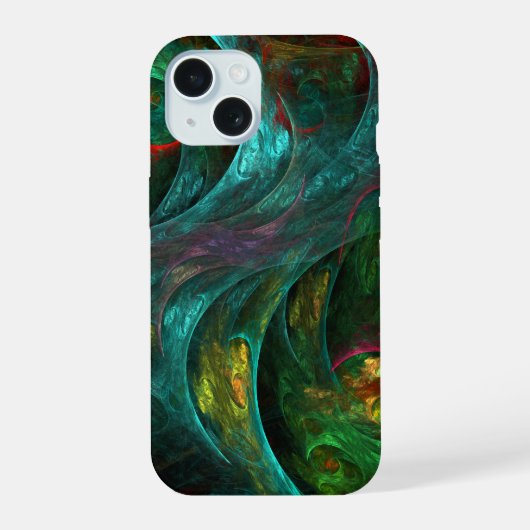 Genesis Nova Abstracte Art iPhone 15 Case (Achterkant)