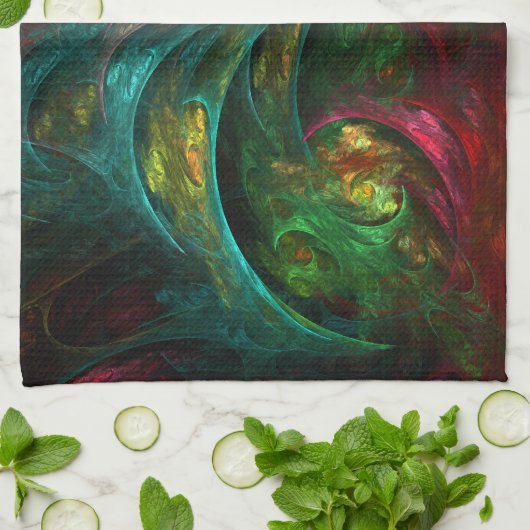 Genesis Nova Abstracte Art Kitchen Towel Theedoek (Gevouwen)