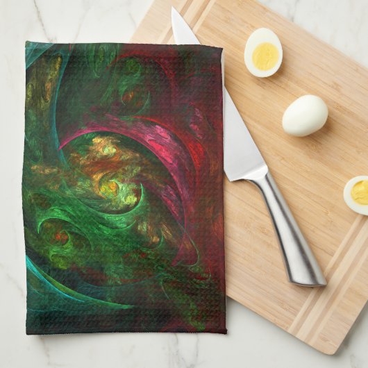 Genesis Nova Abstracte Art Kitchen Towel Theedoek (Quarter Fold)