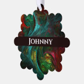 Genesis Nova Abstracte Art Ornament Kaart (Links)