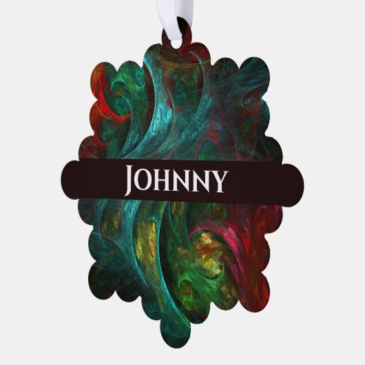 Genesis Nova Abstracte Art Ornament Kaart (Links)