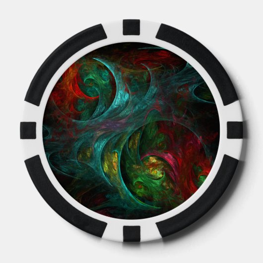 Genesis Nova Abstracte Art Poker Chips (Voorkant)