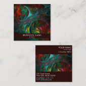 Genesis Nova Abstracte Art Professional Vierkante Visitekaartje (Voorkant / Achterkant)