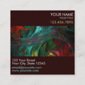 Genesis Nova Abstracte Art Professional Vierkante Visitekaartje (Achterkant)