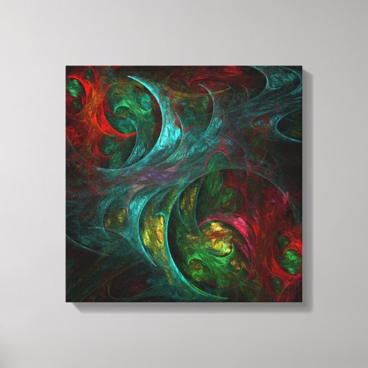 Genesis Nova Abstracte Art Quad Canvas Afdrukken (Voorkant)