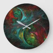 Genesis Nova Abstracte Art Round Grote Klok (Voorkant)