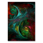 Genesis Nova Abstracte Art-tabelkaart Kaart (Achterkant)